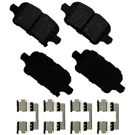 Akebono Proact Akebono ACT1857 ProACT Ultra Premium Ceramic Pads ACT1857